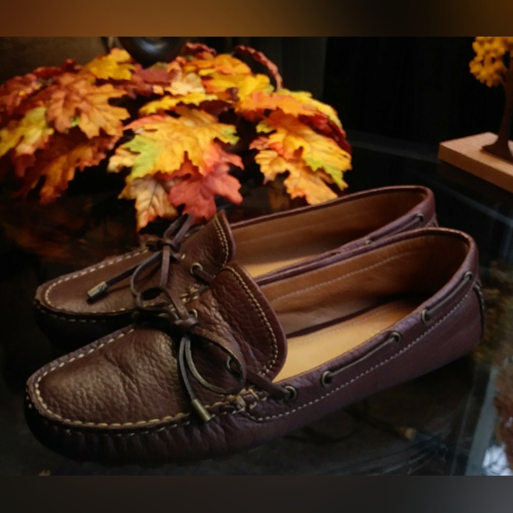 Coach Patrice Brown Leather Loafers - Picture 2 of 3